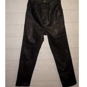 EXPRESS shiny snakeskin pattern jeans